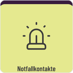 Notfallkontakte Kachel in der digitalen Gästeinformation von GASTiNFO.EU
