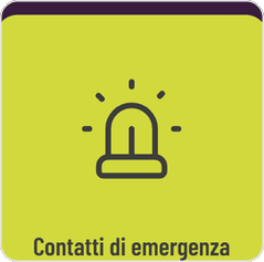 Tessera Contatti di emergenza nella cartella digitale per ospiti di GASTiNFO.EU
