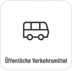 Kachel „Öffentliche Verkehrsmittel“ in der digitalen Gästeinformation von GASTiNFO.EU