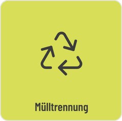 Mülltrennung Kachel in der digitalen Gästeinformation von GASTiNFO.EU