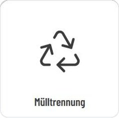 Mülltrennung Kachel in der digitalen Gästeinformation von GASTiNFO.EU